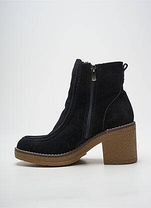 Botine/ghete nubuc toc de 7 la 9 cm negru COCO ET ABRICOT femeie