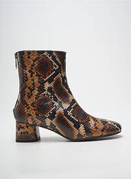 Botine/ghete toc pătrat toc de 4 la 6 cm maro PEDRO MIRALLES femme