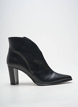 Botine/ghete vârf ascuțit toc de 7 la 9 cm negru MYMA femeie