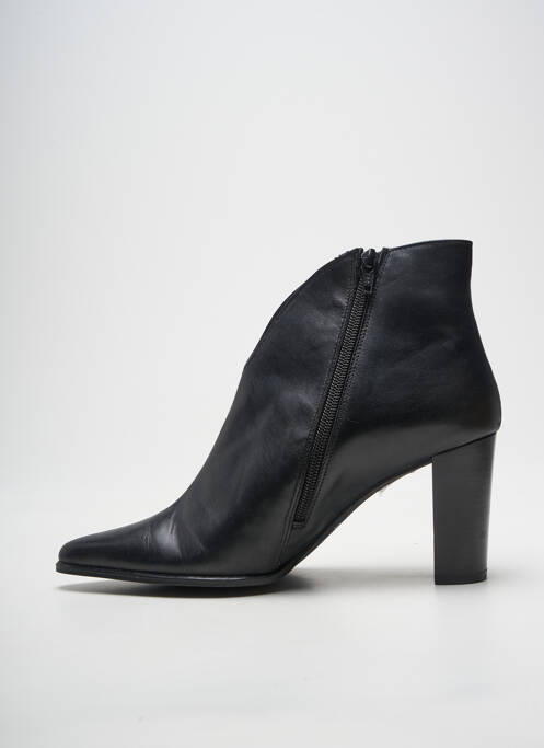 Botine/ghete vârf ascuțit toc de 7 la 9 cm negru MYMA femme