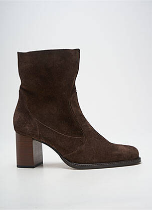 Botine/ghete nubuc toc de 7 la 9 cm maro MURATTI femeie