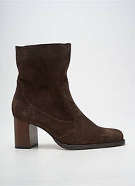 Botine/ghete nubuc toc de 7 la 9 cm maro MURATTI femme
