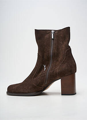 Botine/ghete nubuc toc de 7 la 9 cm maro MURATTI femeie