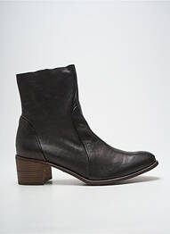 Botine/ghete toc pătrat toc de 4 la 6 cm negru ALIWELL femme