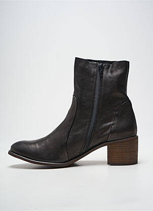 Botine/ghete toc pătrat toc de 4 la 6 cm negru ALIWELL femeie