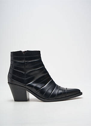 Botine/ghete vârf ascuțit toc de 4 la 6 cm negru MURATTI femeie