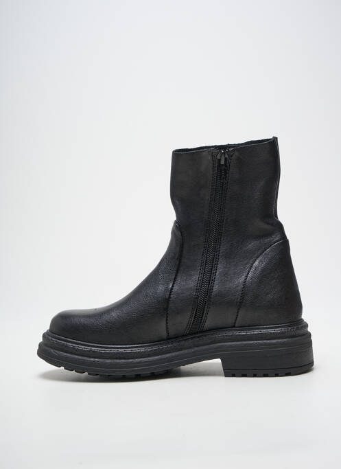 Botine/ghete material neted toc de 4 la 6 cm negru ALIWELL femme