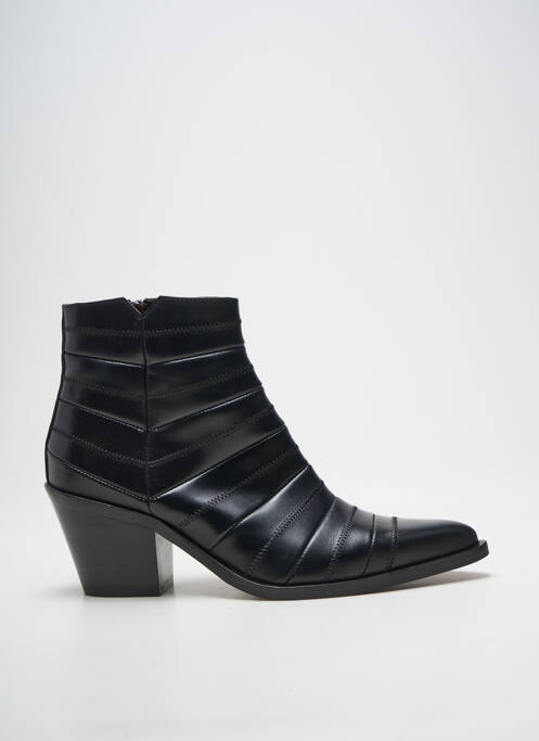 Botine/ghete vârf ascuțit toc de 4 la 6 cm negru MURATTI femme