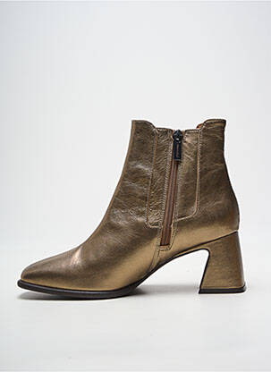 Botine/ghete material neted toc de 4 la 6 cm auriu ROSEMETAL femeie