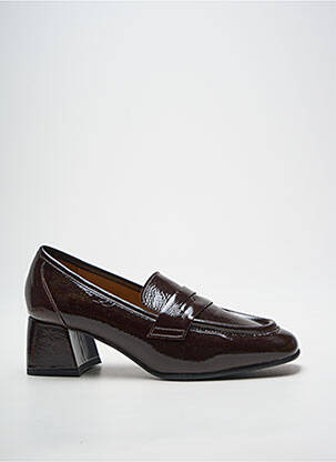 Mocasini pătrat toc de 4 la 6 cm maro închis ROSEMETAL femeie
