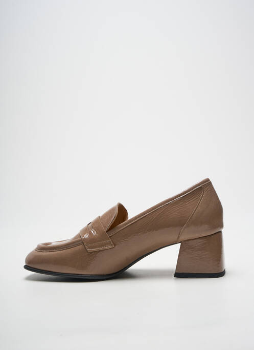 Mocasini pătrat toc de 4 la 6 cm maro ROSEMETAL femme