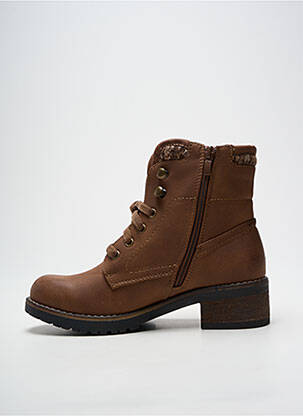 Botine/ghete toc mic toc de 4 la 6 cm maro THE DIVINE FACTORY femeie