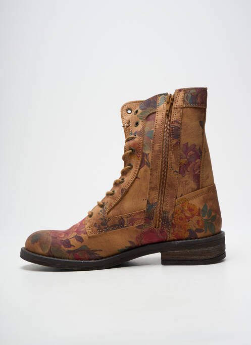 Botine/ghete toc mic toc plat până la 3 cm maro REPUBLYKA femme