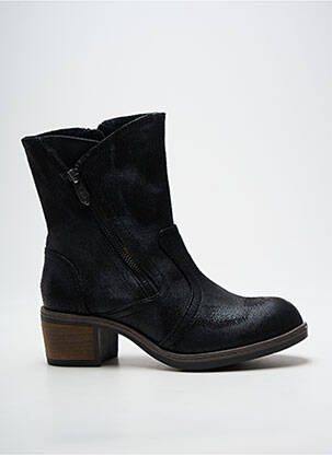 Botine/ghete toc mic toc de 4 la 6 cm negru LPB femeie