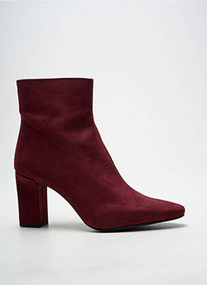 Botine/ghete vârf ascuțit toc de 7 la 9 cm violet GIULIA femeie