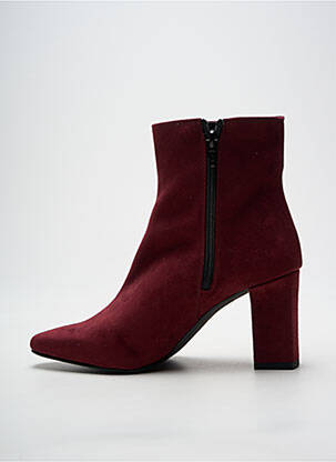 Botine/ghete vârf ascuțit toc de 7 la 9 cm violet GIULIA femeie