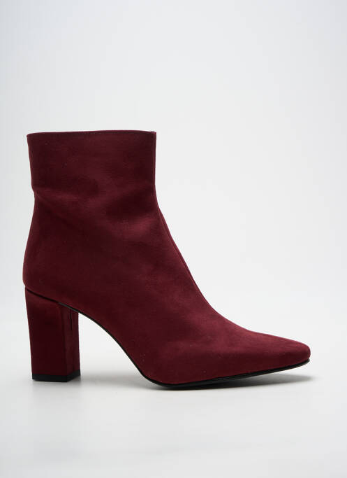 Botine/ghete vârf ascuțit toc de 7 la 9 cm violet GIULIA femme