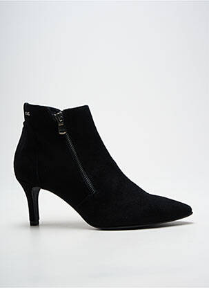 Botine/ghete vârf ascuțit toc de 7 la 9 cm negru GEO-REINO femeie
