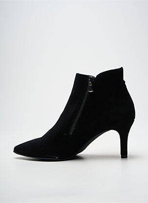 Botine/ghete vârf ascuțit toc de 7 la 9 cm negru GEO-REINO femeie