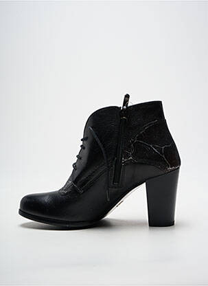 Botine/ghete toc pătrat toc de 7 la 9 cm negru ARIMA femeie
