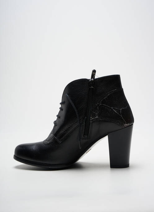 Botine/ghete toc pătrat toc de 7 la 9 cm negru ARIMA femme