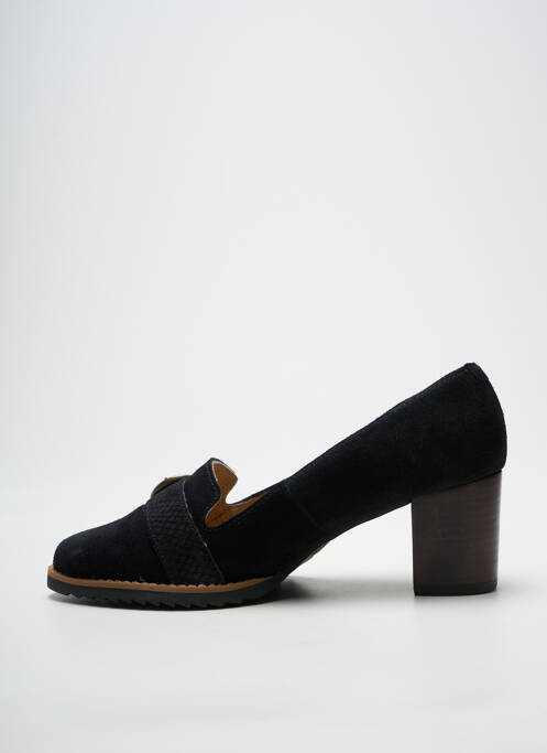 Mocasini tip de talpă amortizantă toc de 4 la 6 cm negru MTNG femme