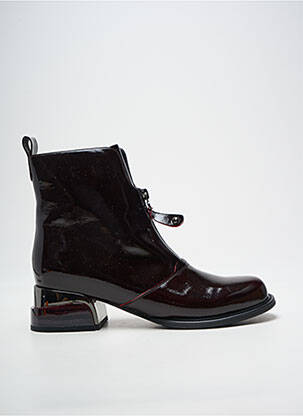 Botine/ghete vârf rotund toc de 4 la 6 cm violet METAMORF'OSE femeie