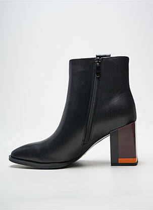 Botine/ghete vârf ascuțit toc de 7 la 9 cm negru METAMORF'OSE femeie