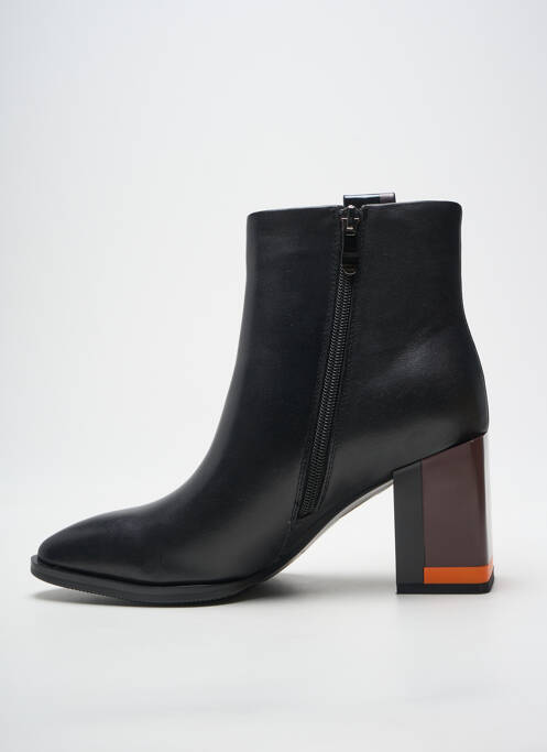 Botine/ghete vârf ascuțit toc de 7 la 9 cm negru METAMORF'OSE femme