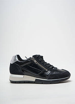 Adidași închidere cu fermoar și șireturi toc plat până la 3 cm negru REBELLES femeie