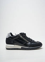 Adidași închidere cu fermoar și șireturi toc plat până la 3 cm negru REBELLES femme