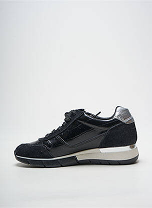 Adidași închidere cu fermoar și șireturi toc plat până la 3 cm negru REBELLES femeie