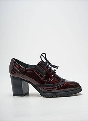 Derby-uri material neted toc de 7 la 9 cm violet GEO-REINO femeie