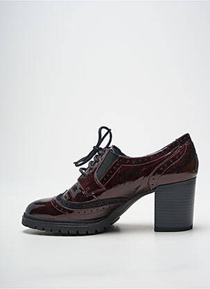 Derby-uri material neted toc de 7 la 9 cm violet GEO-REINO femeie