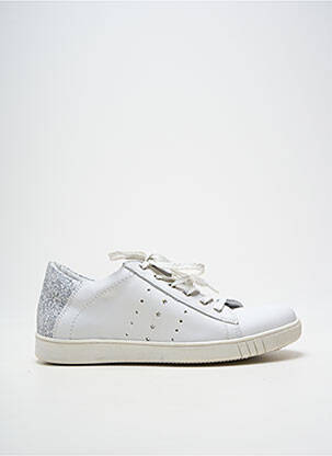 Adidași închidere cu fermoar și șireturi toc plat până la 3 cm argintiu BELLAMY femme