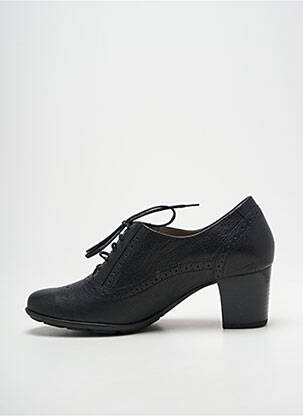 Derby-uri vârf rotund toc de 4 la 6 cm negru MEPHISTO femeie