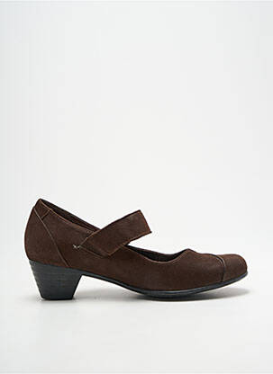 Pantofi cu toc cubanez toc de 4 la 6 cm maro MEPHISTO femeie