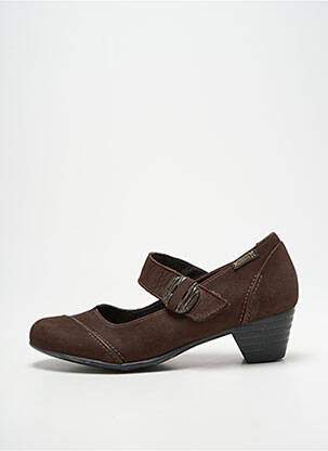 Pantofi cu toc cubanez toc de 4 la 6 cm maro MEPHISTO femeie