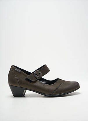 Pantofi cu toc cubanez toc de 4 la 6 cm gri MEPHISTO femeie