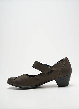 Pantofi cu toc cubanez toc de 4 la 6 cm gri MEPHISTO femeie