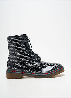 Botine/ghete material neted toc plat până la 3 cm negru ELUE PAR NOUS femeie