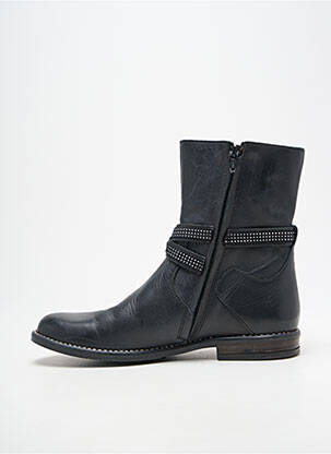 Botine/ghete închidere cu fermoar negru BELLAMY fată