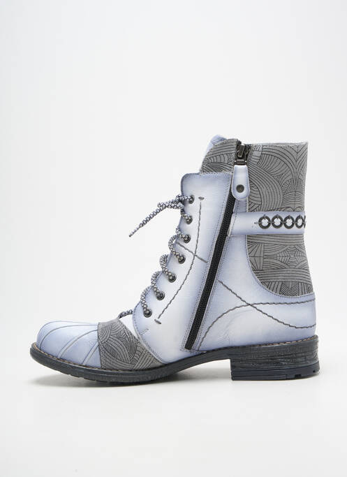 Botine/ghete umplută toc plat până la 3 cm gri MACIEJKA OBUWIE femme