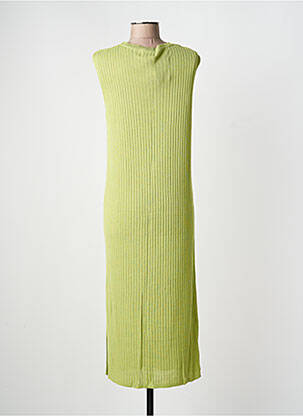 Rochie lungă fără mâneci fără mâneci verde B.YU femeie