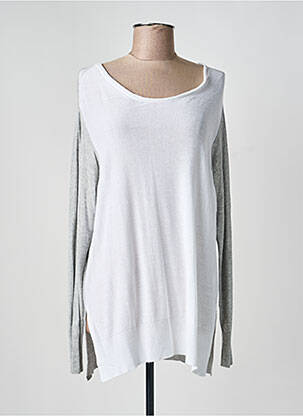 Pulover țesătură melanj mâneci lungi gri HUMILITY femme