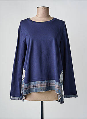 Tricou elasticitate mâneci lungi albastru HUMILITY femme