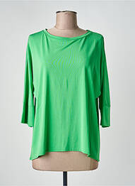 Tricou elasticitate mâneci 3/4 verde MARIA BELLENTANI femme