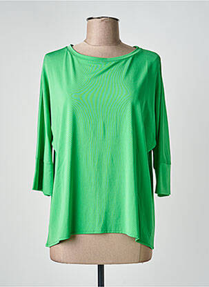 Tricou mâneci 3/4 mâneci 3/4 verde MARIA BELLENTANI femme