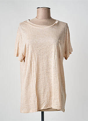 Tricou croială dreaptă mâneci scurte roz JARDIN PRIVÉ femme