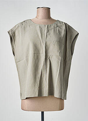 Top mâneci scurte mâneci scurte verde MOS MOSH femme